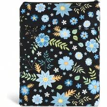 Book Sleeve Book Cover Floral Printed With Zipper Washable Fabric Teen Adult Book Lover Teacher Student Medium, 11x 8. Inch - 藍花 - 查看 2