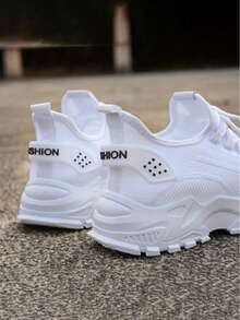 Women's Running Shoes Casual Breathable Sports Shoes Fashionable Lightweight Sneakers - trắng - Xem 5
