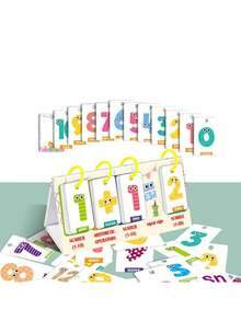 Educational Flash Cards With Illustrations, Letters, Numbers, Shapes, Animals, English For Early Childhood Learning - Multicolor - View 10