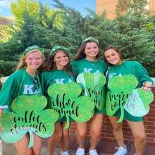 PHALIN St Patricks Day Headband For Women Green Lucky Shamrock Embellished Rhinestone Crystal Pearl Knotted Headband St Patricks Day Hair Accessories Irish Holiday Gifts (Shamrock 3) - Màu B - Xem 6