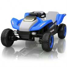 Joystroll 2-Seater 4WD Ride On UTV Truck, Electric Car With Remote Control, Music & Story Function, Ideal Gift For Xmas & Birthday - Blue - View 2