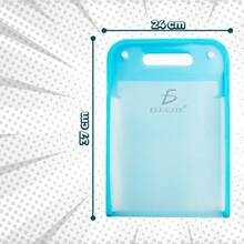 Carpeta Organizador Impermeable Tipo Acordeón Hoja Tamaño A4, organizador de documentos impermeable, carpeta acordeón multihojas, accesorio escuela oficina, archivo portátil resistente - Blanco - Ver 3