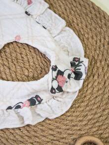 4 Packungen Baby Lätzchen, Sabberlatz für Neugeborene, geeignet zum Zahnen & Füttern, süßes bedrucktes Set, Baby Alltagsartikel, perfektes Babygeschenk, ganzjährig verwendbar