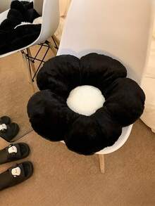 1 pieza Cojín decorativo con diseño de flor - Negro - Ver 7