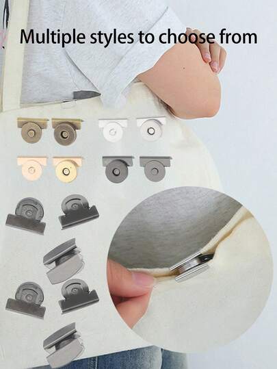 Sömlös klädstängning med dolda tryckknappar, magnetiska stängningar, knappar och tryckknappar. Sömnadsfria klämmstängningar, magnetisk handväskstängning, lämplig. Med eleganta magnetiska spännen för väskor, handväskor, totes och mer. Säkring av plånböcker, kläder, gardiner, sömlöst grepp. För väskor, kläder, hantverk, gör-det-själv-tillbehör. Hållbar konstruktion. För män kvinnor, vänner, älskare, familj, klasskamrater, högtider, jul, nyårspresenter.