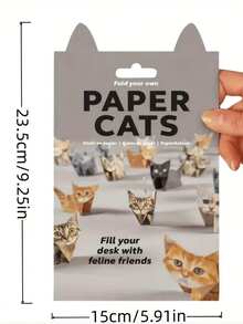 1 Set DIY Origami Animal Craft Kit & S - Step-By-Step Book With Pre-Cut Foldable Paper To Make Cats, Dogs, Dinosaurs, Rabbits, Birds - All Ages Art Activity, Party Supplies & Christmas Gifts (No Glue/Easy Assembly)