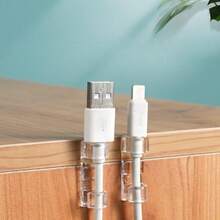 10/20pcs Wire Fixing Clip Without Punching, Wall Wiring, Self-Adhesive, High Viscosity Storage Buckle Fixing Device, Cable Management Device - Multicolor - View 10