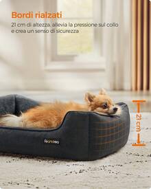 Feandrea Pet Bed & Crate Mat - 深灰色 - 查看 2
