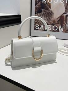 2025 New Retro Small Square Bag, Versatile Shoulder & Handbag For Women - White - View 1