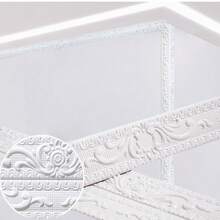 1卷 2.3米 x 2厘米 自粘墙面装饰条，踢脚线，3D踢脚板边框，DIY房间装饰踢脚线墙纸贴纸 - 彩色 - 查看 10