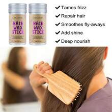 Styling Wax Stick, Perfect For Controlling Natural Or Wig Curls And Asymmetrical Edges, Non Greasy, Suitable For Controlling Curls And Edge Laying, Styling And Shaping Hair Wax Sticks Hair Accessories Suitable For Fancy Dress Shop - White - View 3