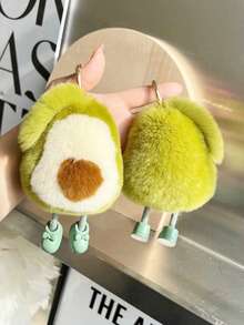 毛绒牛油果钥匙扣，可爱毛绒水果卡通钥匙扣，绿色毛绒钥匙扣，可爱毛绒卡通包包挂饰，小饰品，汽车钥匙扣，钥匙挂绳，钥匙扣，钥匙链配件，钥匙圈，情侣钥匙扣，女士礼物，男友礼物，圣诞礼物，圣诞袜填充物，生日礼物，朋友礼物，节日礼物，活动纪念品，派对礼物。 - 彩色 - 查看 10