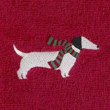 SKL Home - Juego de 2 Toallas de Mano de Trineo de muñ de Nieve para Navidad, Invierno, para baño, Cocina, Bar y Regalo, Color Azul(Snow Many Dachshunds) - Multicolor - Ver 4