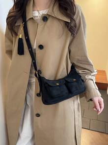 Fashionable Retro Women's Shoulder Bag, Versatile High Quality Underarm Bag, Niche Stylish Handbag - Multicolor - View 8