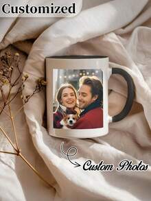 Custom Photo Mug, Custom Design Mug, Custom Picture Mug, Custom Photo Mug, Custom Coffee Mug, Custom Family Mug, Create Your Own Mug, Custom Coffee Mug, Mother'S Day Gift, Father'S Day Gift, Birthday Gift, For Graduation, For Weddings, For Housewarming Dining Room, Living Room, Bedroom, Office, Tea Room, Home, Back To School - Multicolor - View 4