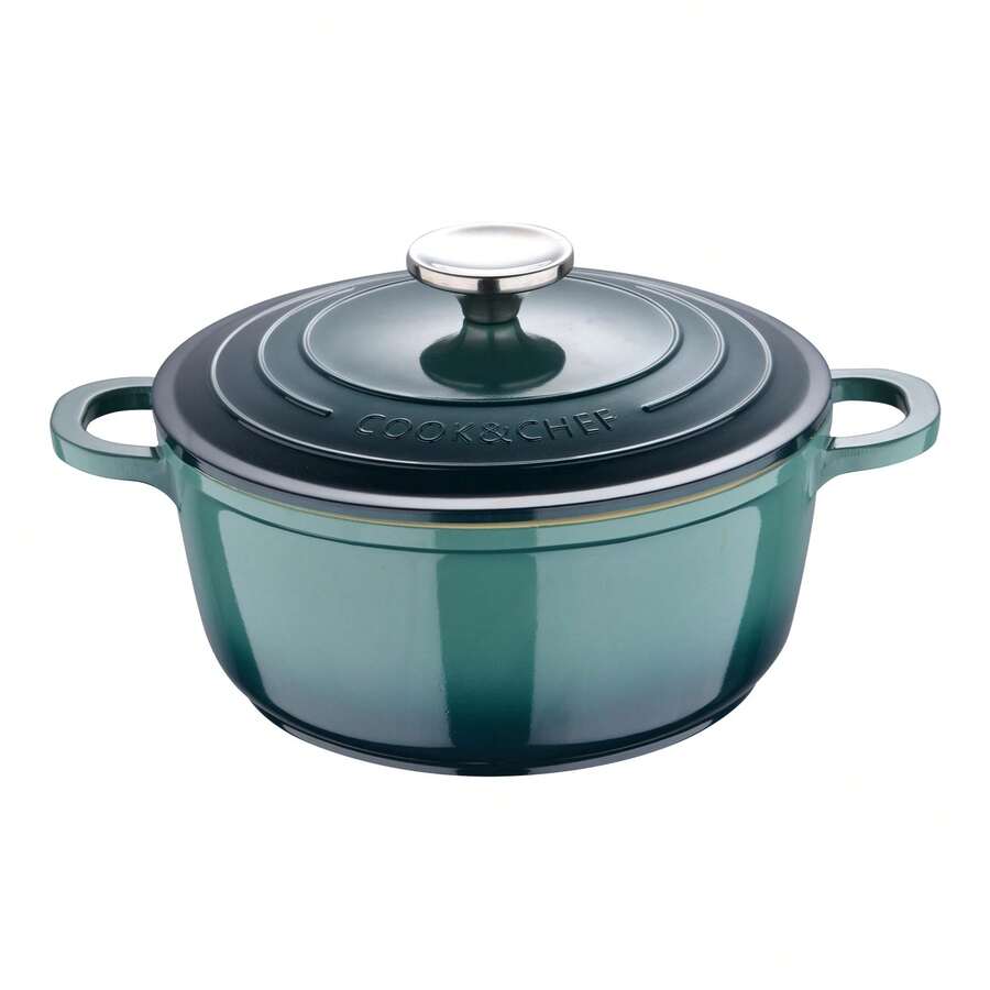 Nồi hầm Bergner EXCALIBUR 20cm và 2,4L có nắp nhôm đúc, màu xanh lá cây - Xanh lá cây 1 - Xem 1