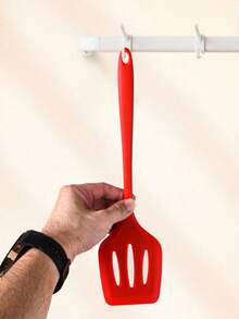 8pcs/Set Silicone Kitchen Cooking Utensil Set, Including Spatula, Soup Ladle, Strainer Ladle, Wok Spatula, Pasta Server, Salad Tongs, Honey Dipper, Available In Red And Black Colors