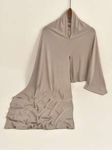 1pc Women's Solid Color Soft Casual Rhinestone Headscarf/Scarf/Shawl, Suitable To Pair With Robes/Dresses - Solid Color - View 24