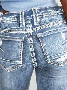 Women Jeans - Light Wash - View 4