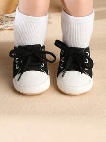 Spring/Autumn New Infant Shoes, Soft Sole Anti-Slip Anti-Kick 6-9 Months 0-1 Year Old Boys/Girls Toddler Walking Shoes - Black - View 6