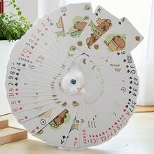 54张创意水鼠艺术扑克牌：可爱卡通设计系列，独特图案，温馨桌面游戏社交聚会必备——送给朋友的完美礼物