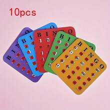 5色可重复使用宾果游戏卡片套装，运动户外用品，运动休闲器材，家庭聚会逻辑训练棋盘游戏，成人宾果卡片，适合多人成人宾果卡牌游戏 - 彩色 - 查看 14