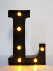 1pc 21.8cm/8.58in Holiday Party Lighting Decor, Christmas Decoration Light, Outdoor LED Light, Digit 0-9, Letter A-Z, Christmas Decoration Digit Light, Holiday Accessories, Wedding Birthday Party Supplies, Room Scene Decor - Black - View 42