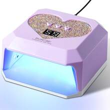 21颗LED水钻美甲灯，SUN G2 UV LED美甲烘干机，3种定时设置，快速固化凝胶指甲油，USB供电，白/粉/紫三色可选，美甲爱好者礼物 - 彩色 - 查看 13