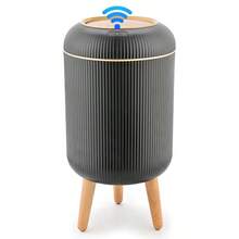 Smart Sensor Wastebasket Convenient And Hygienic Easy To Use Technology Sensor Waterproof Wastebasket Plastic Trash Can For Kitchen Bathroom Bedroom Living Room Office And Outdoor - 1 Pack+Black - View 1