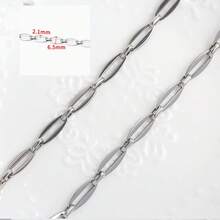 1m 304 Stainless Steel Y2K Style Chain Multiple Designs Handmade Chain Decorative Chain DIY Necklace Bracelet Jewelry Accessories - Y2K Style Chain - View 11
