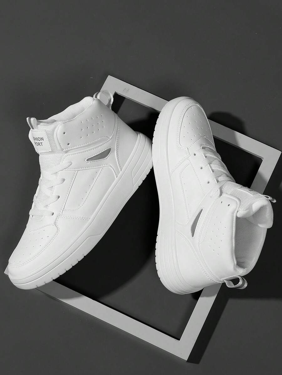 Men's Sports Shoes Sneakers Men Casual Running Shoes Jogging Shoes Male Walking Shoes Daily Fashionable Footwear Tennis Streetwear - White - View 1