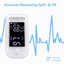 Fingertip Pulse Oximeter, Digital Display, Measures Blood Oxygen Saturation (SpO2) And Heart Rate, Suitable For Home And Sports Use