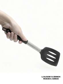 14/15pcs Black Silicone Kitchen Utensil Set With Wooden Handles: Complete Cooking Tools In Organizer Bucket For Modern Kitchens - Multicolor - View 8