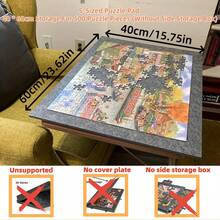 6-In-1 Puzzle Table With Stand Cover 6-Drawer Portable Puzzle Table Puzzle Board  Felt Integrated Puzzle Board Suitable For 1000 PCS/500 PCS Jigsaw Puzzle Piece - Xám - Xem 11