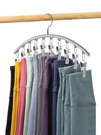 1 Sock Clip, Stainless Steel Sock Hanger With Clothes Clip, Multi-Functional Single Line Design Underwear Drying Rack, Underwear Drying Rack, Tie, Vest, Scarf, Belt, Bathroom, Bedroom, Closet, Wardrobe, Home, Dormitory, Spring, Minimalism, Summer Top