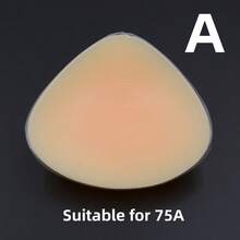 WANTES 1 Pc Triangular Shape Silicone Breast Form Woman Artificial Breast Prosthesis For Mastectom - Beige - View 12