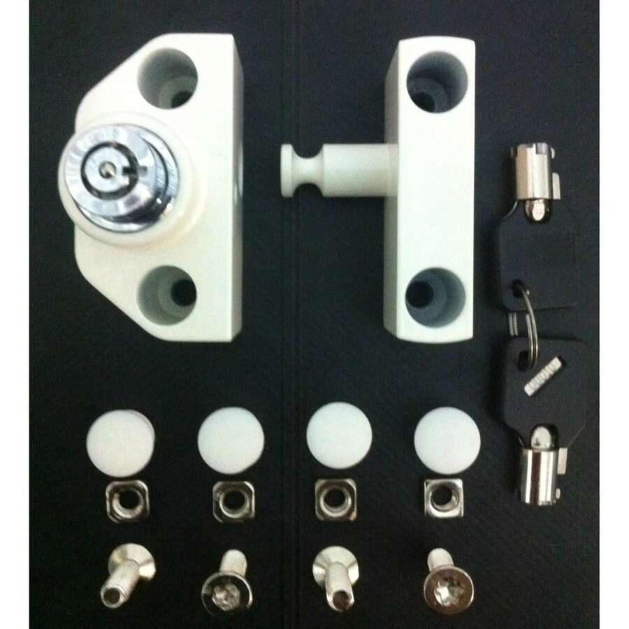Retractable Security Grille Lock / Collapsible Gate Lock / Sliding Shutters Lock - Multicolor - View 1