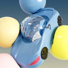 大型仓鼠跑球，沙鼠运动轮，小型宠物跑轮玩具 - 彩色 - 查看 8