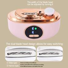 USB Rechargeable Electric Nail Clipper - Automatic, Portable, Multi-Functional, Anti-Pinch Design, Trims Fingernails & Toenails, LCD Display, 400mAh Lithium Battery Long Lasting - Multicolor - View 4