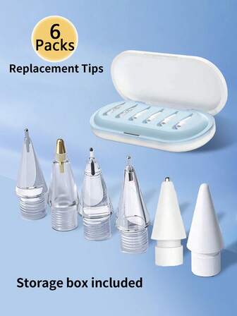 Upgraded Apple Pencil Tips, Compatible With Apple Pencil Tips With Case, No Wear Out Fine Point Precise Control Metal Pencil Nibs Compatible With Apple Pencil 1st Gen/2nd Gen/USB C/Pad Pro Pencil Needle Pencil Tips With Case, Pad Pro Pencil Sets Best Gifts For Christmas, Family, Friends, Birthday, Holiday Pen Accessories