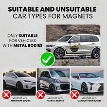 1pc Customized Car Magnet, Personalized Logo Design Bumper Magnet, Removable Die-Cut Vehicle Magnet For Cars And Trucks, Advertising And Promotion Use - Multicolor 1 - View 6