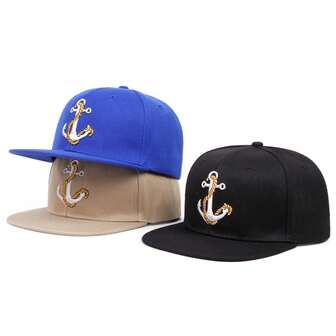 1ชิ้น หมวกเบสบอลปักลายสมอเรือหลากสี ยูนิเซกส์ เหมาะสำหรับผู้ที่ชื่นชอบการแล่นเรือใบและสวมใส่ในชีวิตประจำวัน