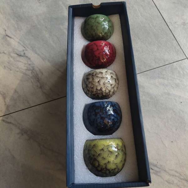 5pcs/Set Seasonal Tea Cup Gift Box, Personal Tea Cup, Tea Tasting Cup, Corporate Holiday Gift