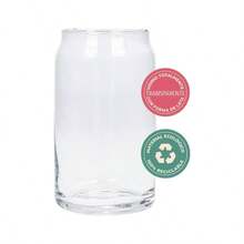 Set De 6 Vasos De Vidrio De 470 ml Con Forma De Lata De Refresco Transparente Con Tono Verde, Vasos De Taza De Caf Helado Y Cerveza, Cristalera Para Bebidas Fras Y Calientes - Transparente - Ver 5