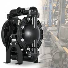 ZhdnBhnos Air-Operated Double Diaphragm Pump 1 Inch Inlet Outlet Aluminum Air Diaphragm Pump 35 GPM Max 120PSI For Industrial Use QBY4-25L-1inch - Variant2 - View 5