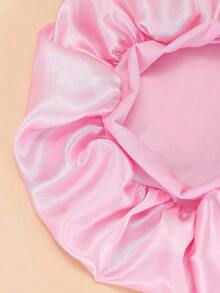 3pcs Women's New Wide Version Solid Color Silk Nightcap, Satin Hair Cap - Soft Shower Cap, Equipped With Comfortable Elastic Band, Suitable For Daily Use, Silk Cap, Satin Cap, Christmas Gift, Gift For Girlfriend, Gift For Boyfriend, Gift For Family, Gift For Dad, Gift For Mom, Suitable For Home, Bathroom And Bedroom Use. Good Helper For Home And Bathroom Decoration, Summer Back To School Season.