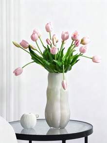 10 piezas/5 piezas/1 pieza Flores de tulipán realistas, tulipanes de látex suaves, ramo de tulipanes realistas, adecuados para fiestas, bodas, hogar, decoración de habitaciones - Multicolor - Ver 3