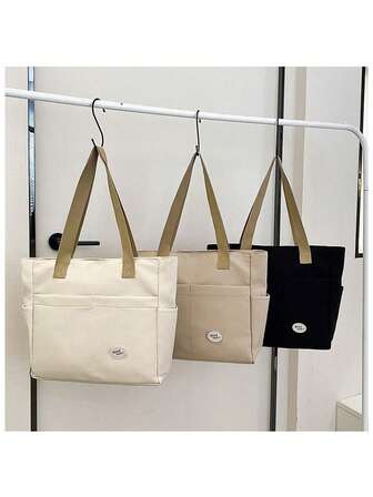 1 st stor väska i retro-canvas, oumbärlig för utomhusresor och camping. Lämplig för arbete, resor, multifunktionell, stor kapacitet, lätt, praktisk, perfekt för årsdagar, semestrar och utomhus/pendling/resor/skola/utflykter/sport/shopping/vardagsbruk.