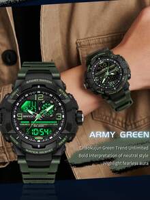 SANDA. SANDA 6130 Brand G- Style Military Watch Men Digital Shock Sports Watches For Man Waterproof Electronic Wristwatch Men - One Size - View 7