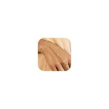 Hand Chain Bracelet For Women Dainty Gold Initial Bracelets Ring Bracelet Hand Chain Hand Jewelry Christmas Gifts For Women  2025,B - B - 查看 2